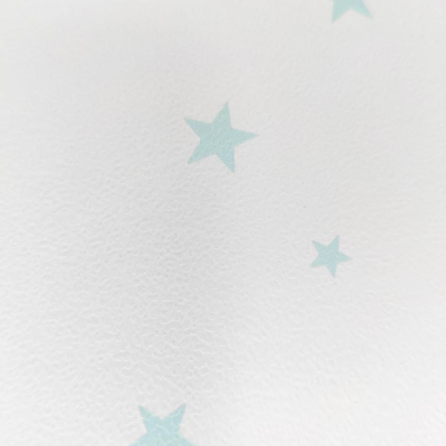 Papel Pintado Estrellitas Mint colocado sobre pared de dormitorio infantil - Nicolasito.es #color_Mint