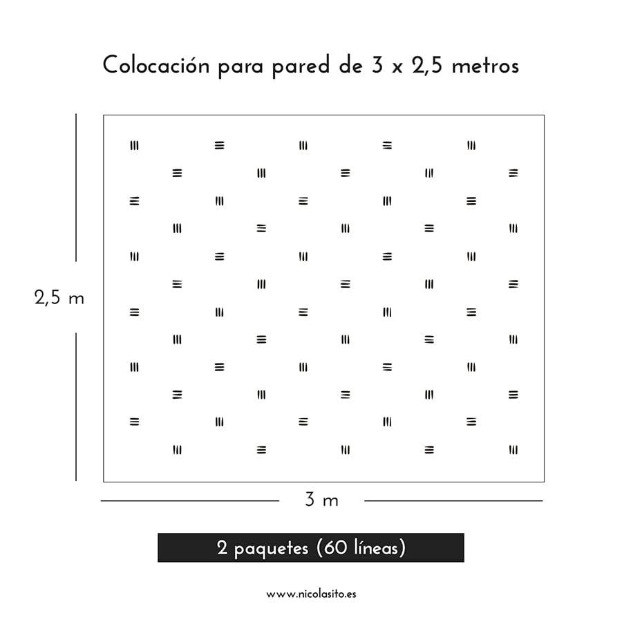 Cómo colocar Vinilo decorativo Líneas Nicolasito.es