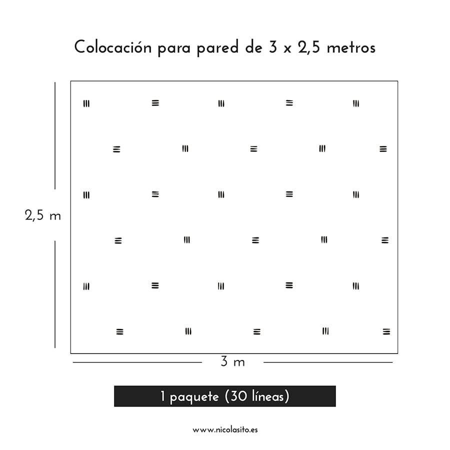 Cómo colocar Vinilo decorativo Líneas Nicolasito.es