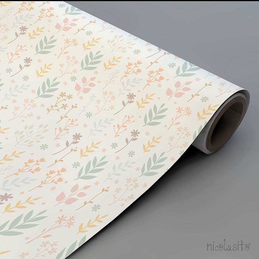 Rollo Papel Pintado Decorativo Natural