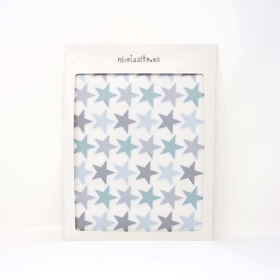 Paquete de 42 vinilos de estrellas antideslizantes con acabado rugoso, ideal para mantener la seguridad en el baño. Instálalas fácilmente en bañera, ducha o mampara_ Nicolasito.es #color_Gris Claro