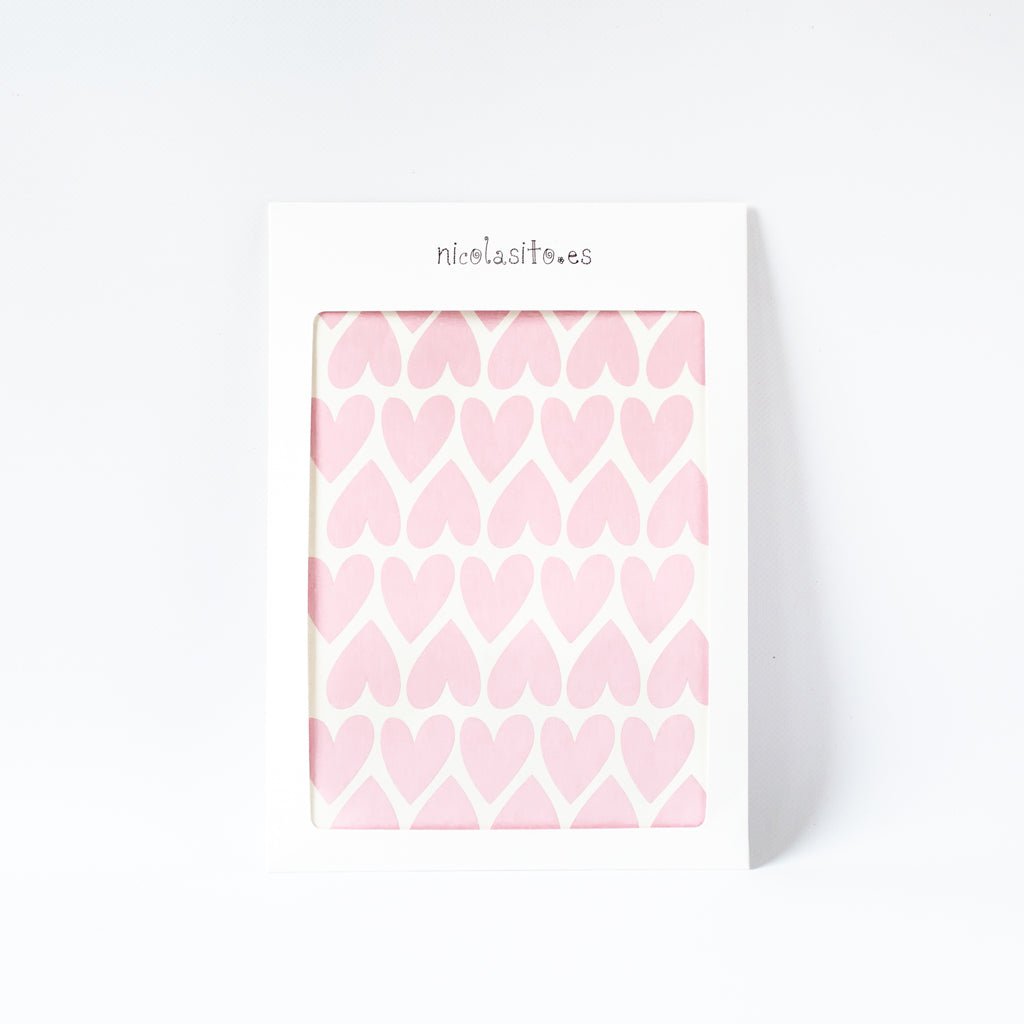 Packaging original del vinilo decorativo mini corazones adhesivos en paquete cerrado - Nicolasito.es #color_Rosa