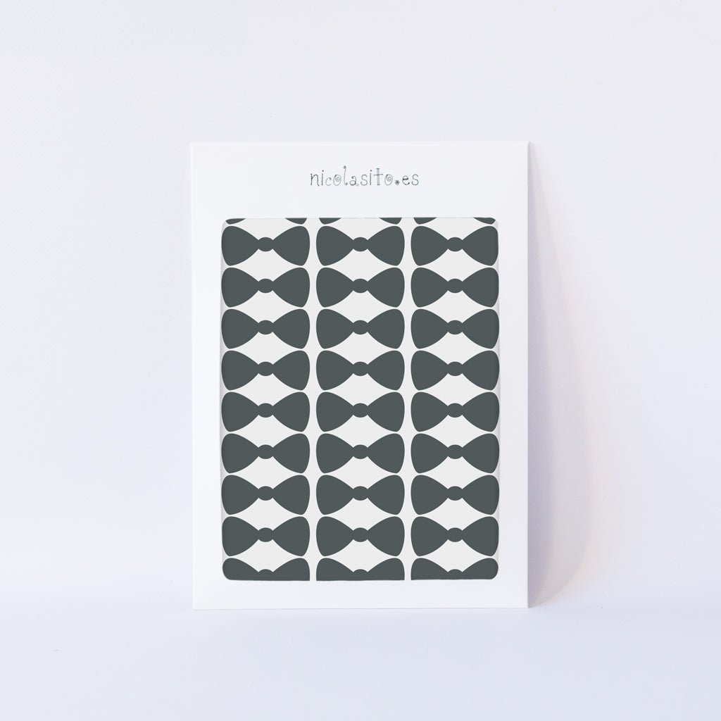 Caja del vinilo decorativo mini lazos mostrando su presentación - Nicolasito.es #color_Gris oscuro