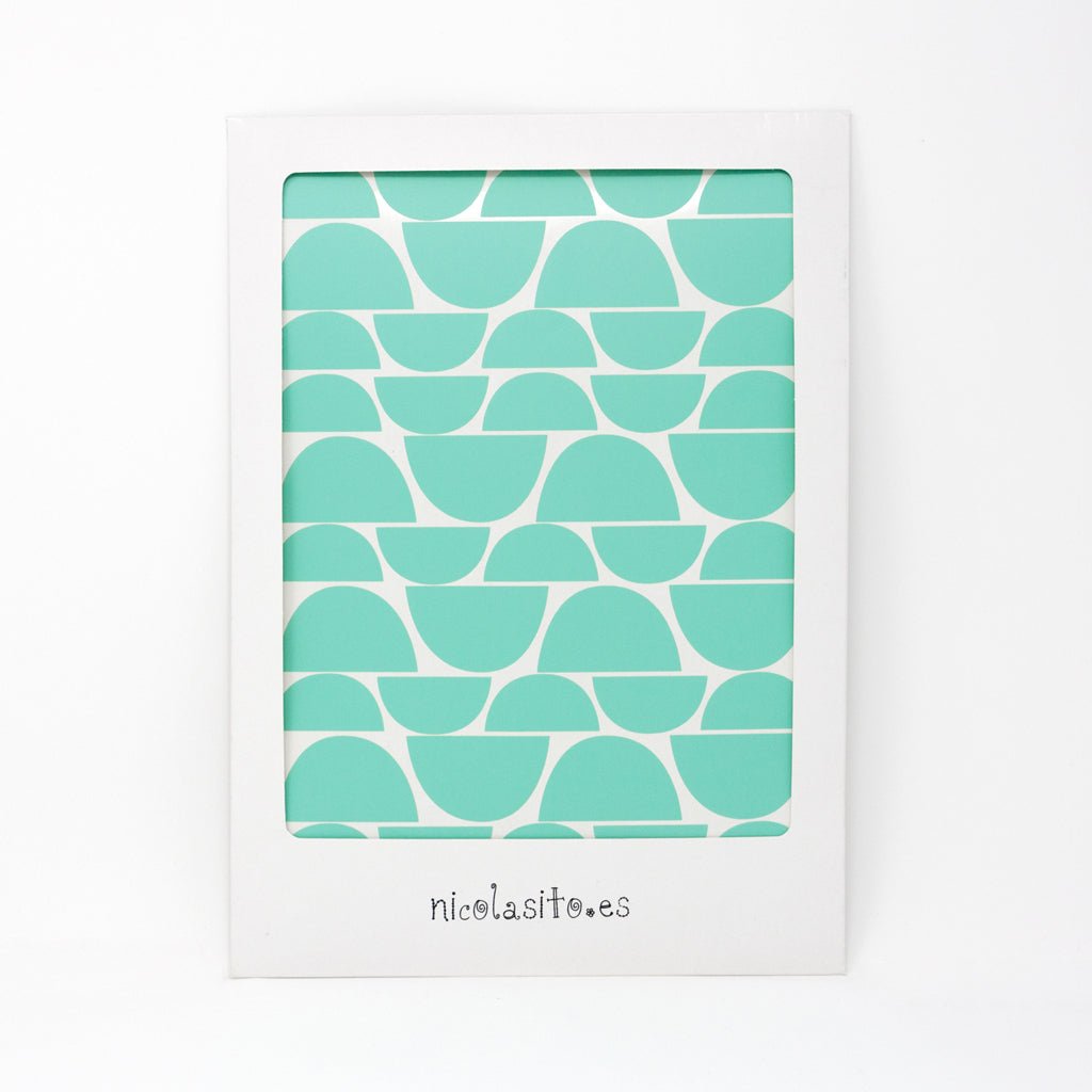 Caja de transporte del vinilo mini medias lunas decorativo de pared - Nicolasito.es #color_Mint