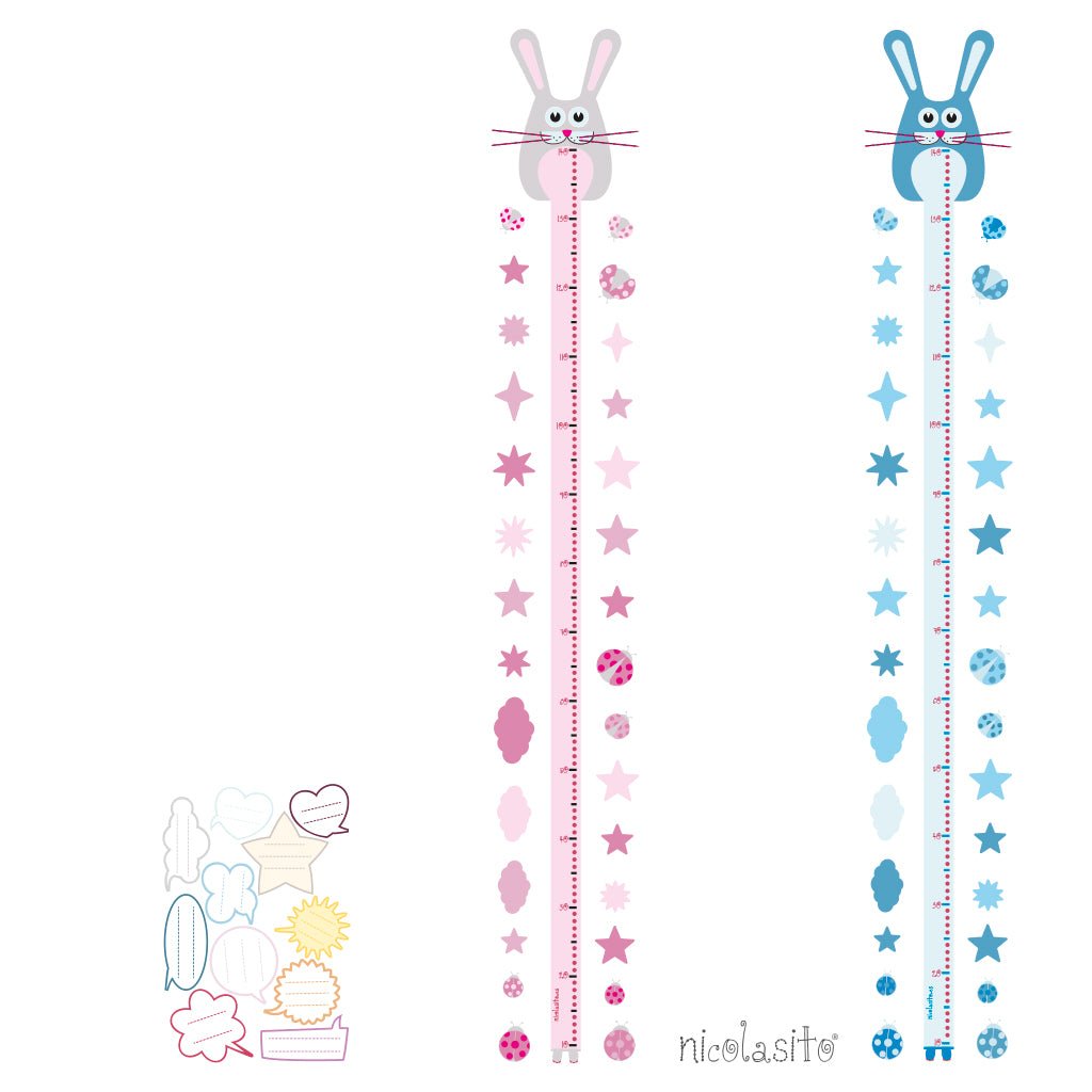 Vinilo medidor conejito comprar online medidores infantiles