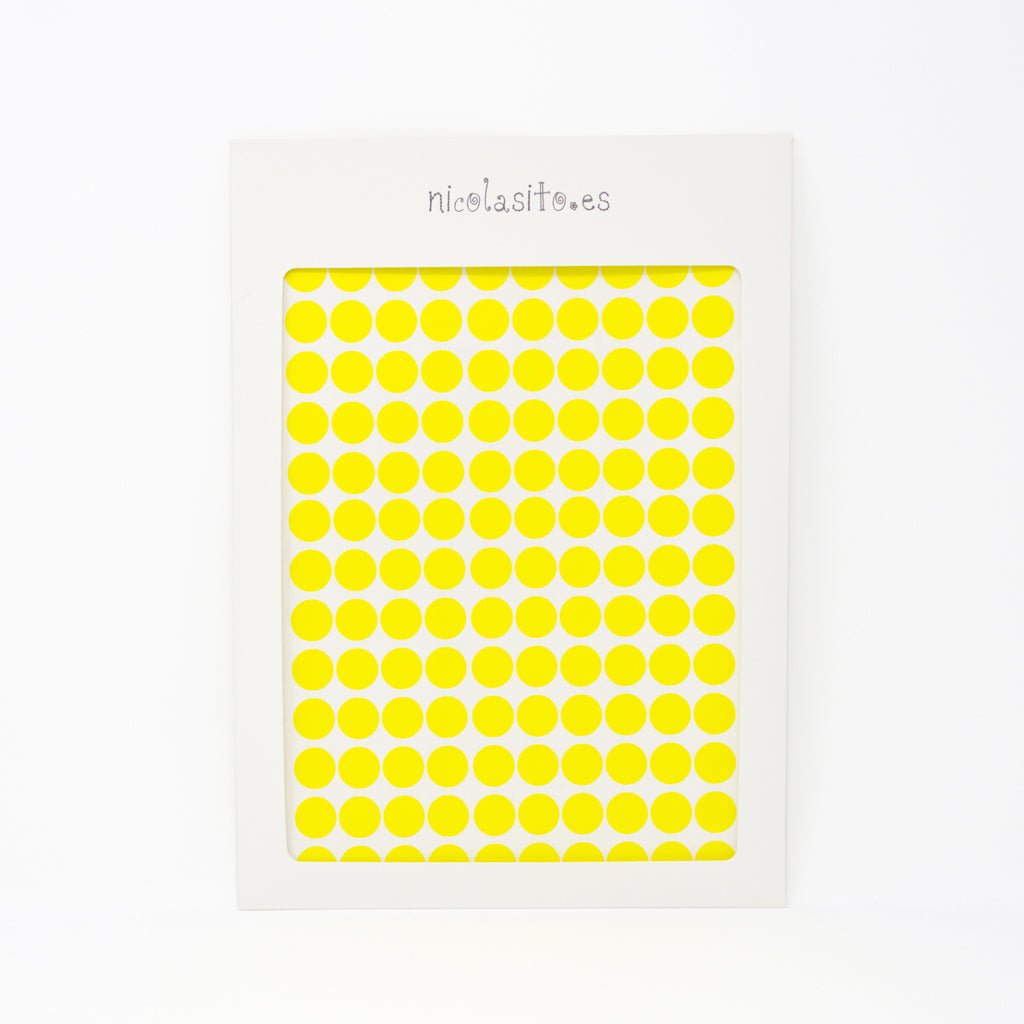 Vinilo decorativo mini dots amarillo Nicolasito #color_Amarillo