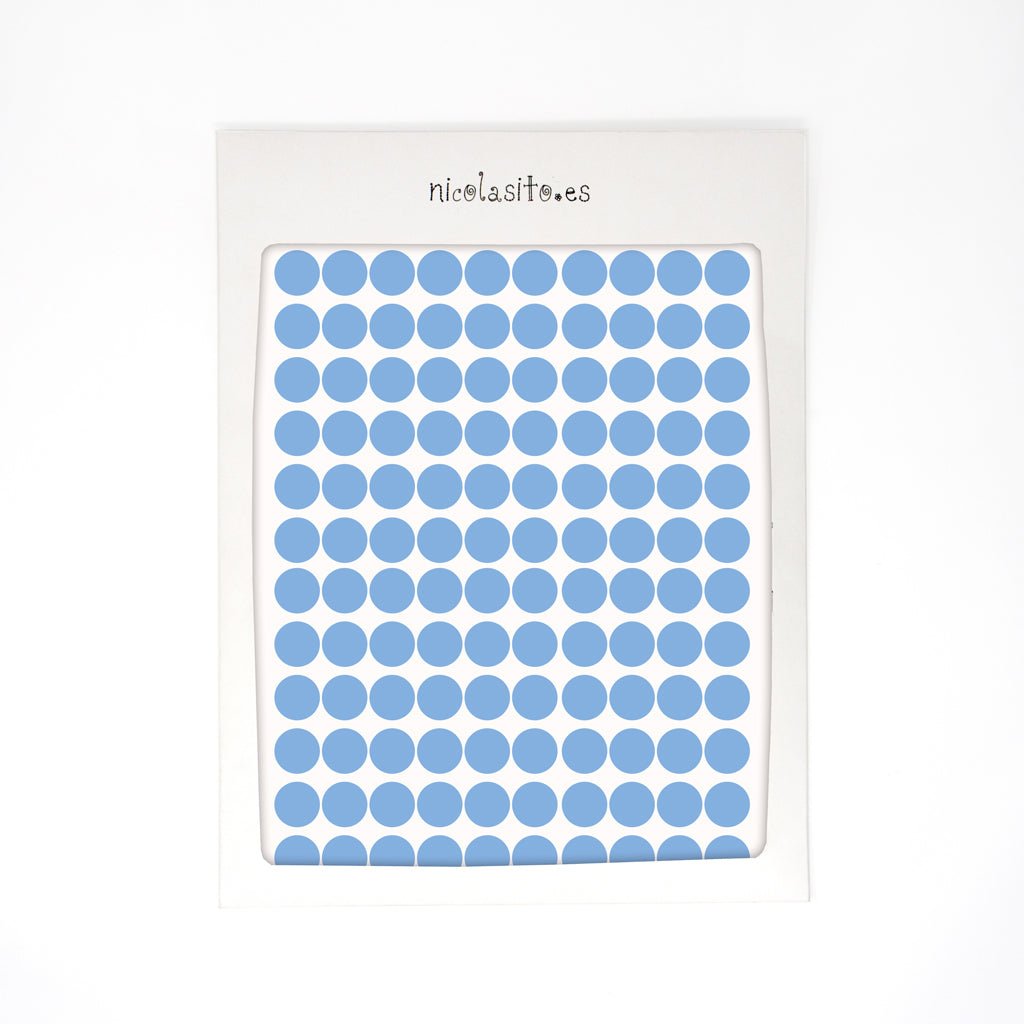 Vinilo mini dots azul cielo Nicolasito #color_Azul cielo