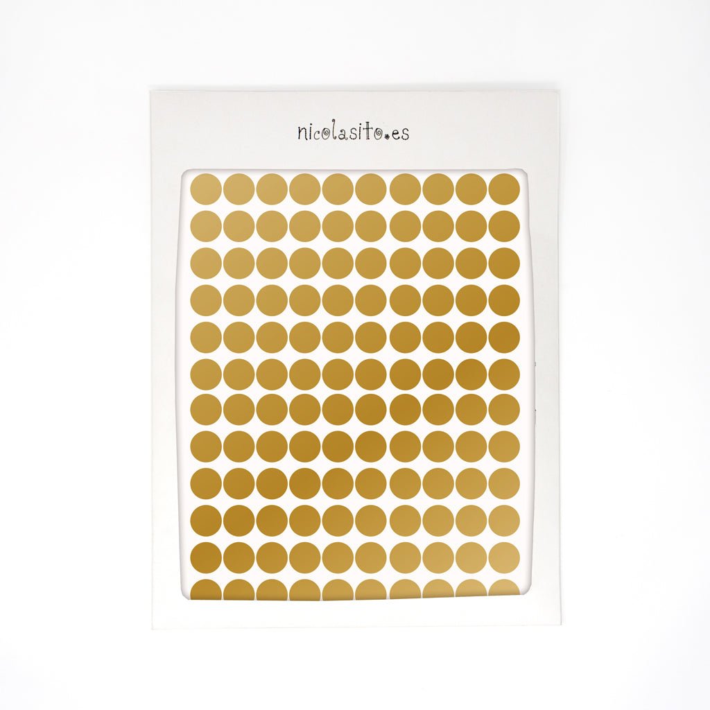 Vinilo decorativo mini dots oro Nicolasito #color_Oro