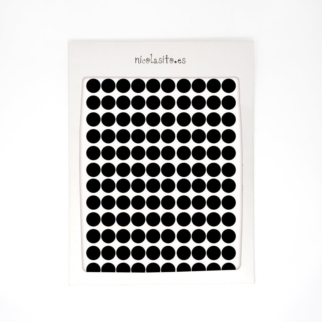 Vinilo decorativo mini dots negro Nicolasito #color_Negro