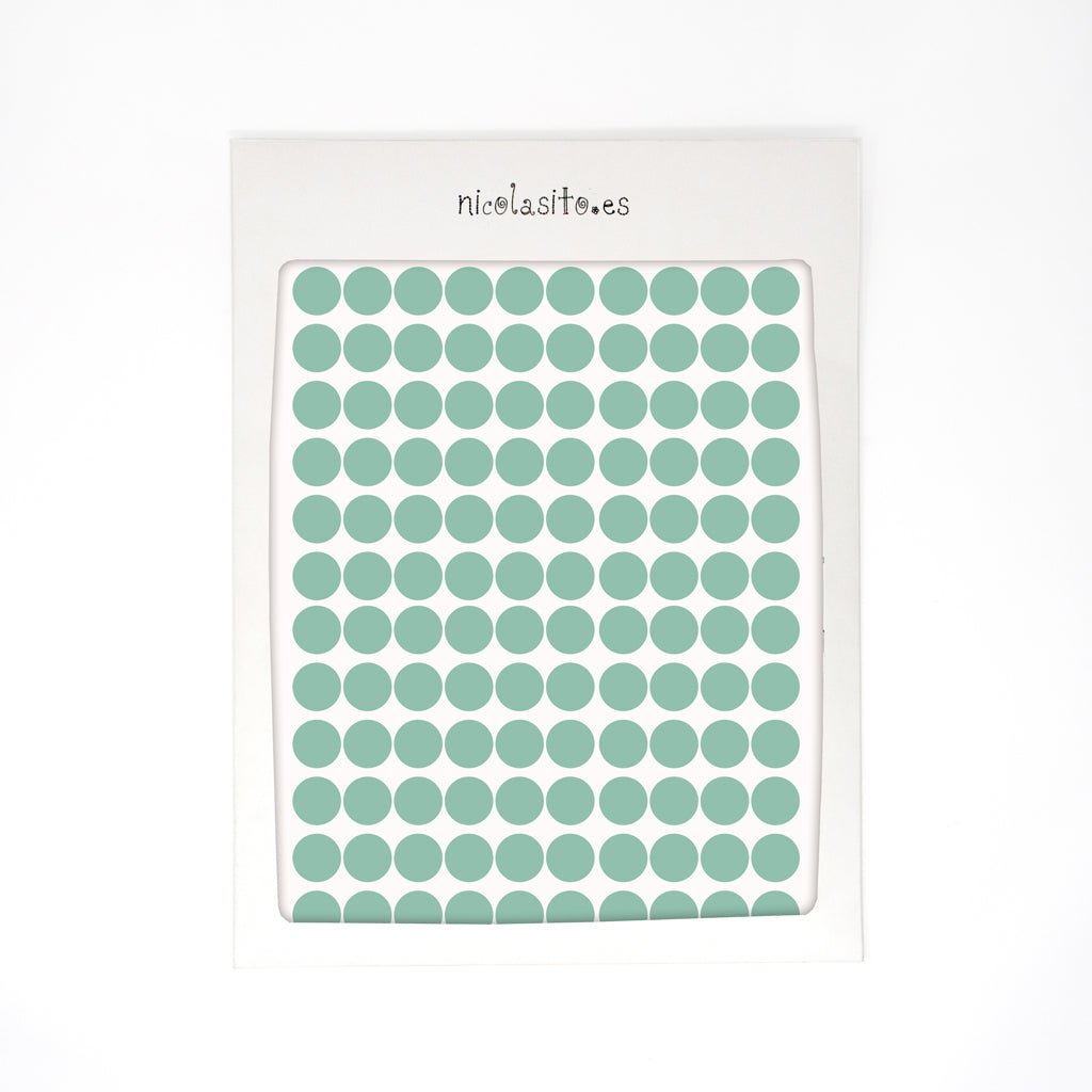 Vinilo decorativo mini dots mint Nicolasito #color_Mint