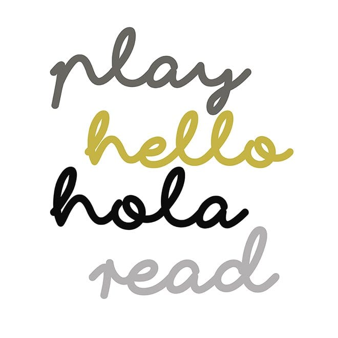 Detalle del diseño del vinilo nombre personalizado, vinilo decorativo infantil con tipografía elegante para pared de dormitorio - Nicolasito.es #cantidad_Hasta 5 letras