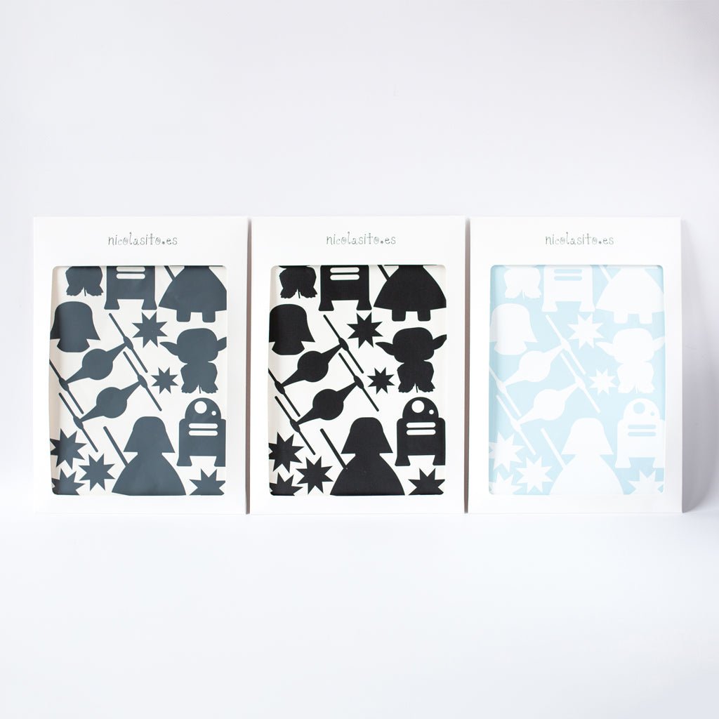 Empaque del vinilo decorativo Star Wars de varios colores para envío seguro - Nicolasito.es #color_Blanco