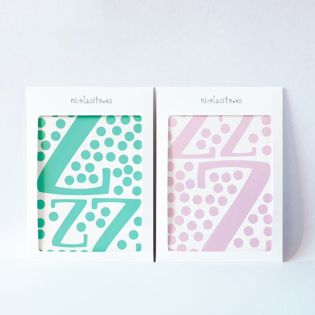Vinilo pared Zzz en caja resistente ideal para transporte - Nicolasito.es #color_Mint