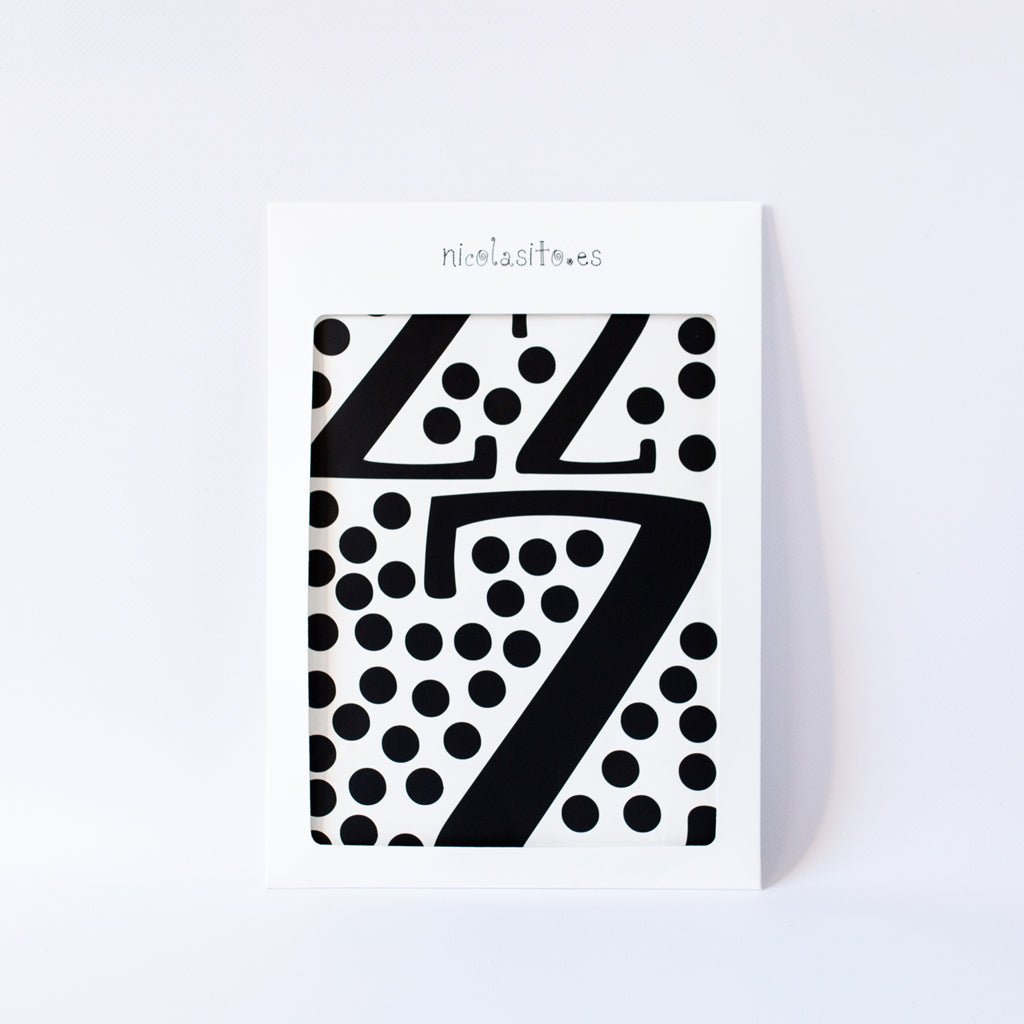 Empaque del vinilo decorativo Zzz en caja ecológica reciclable - Nicolasito.es #color_Negro