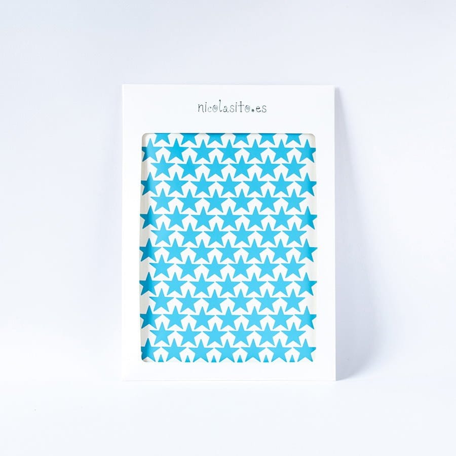 Vinilos decorativos mini estrellitas azul Nicolasito #color_Azul