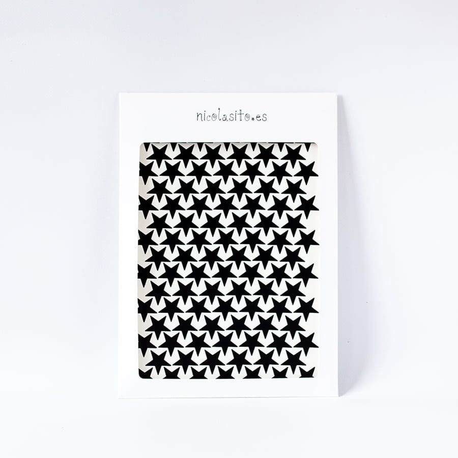 Vinilos decorativos mini estrellitas negras Nicolasito #color_Negro