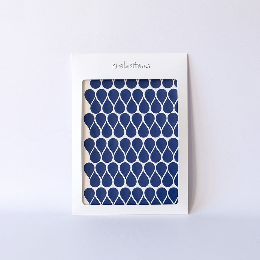Vinilos decorativos mini gotas azul marino Nicolasito #color_Azul marino