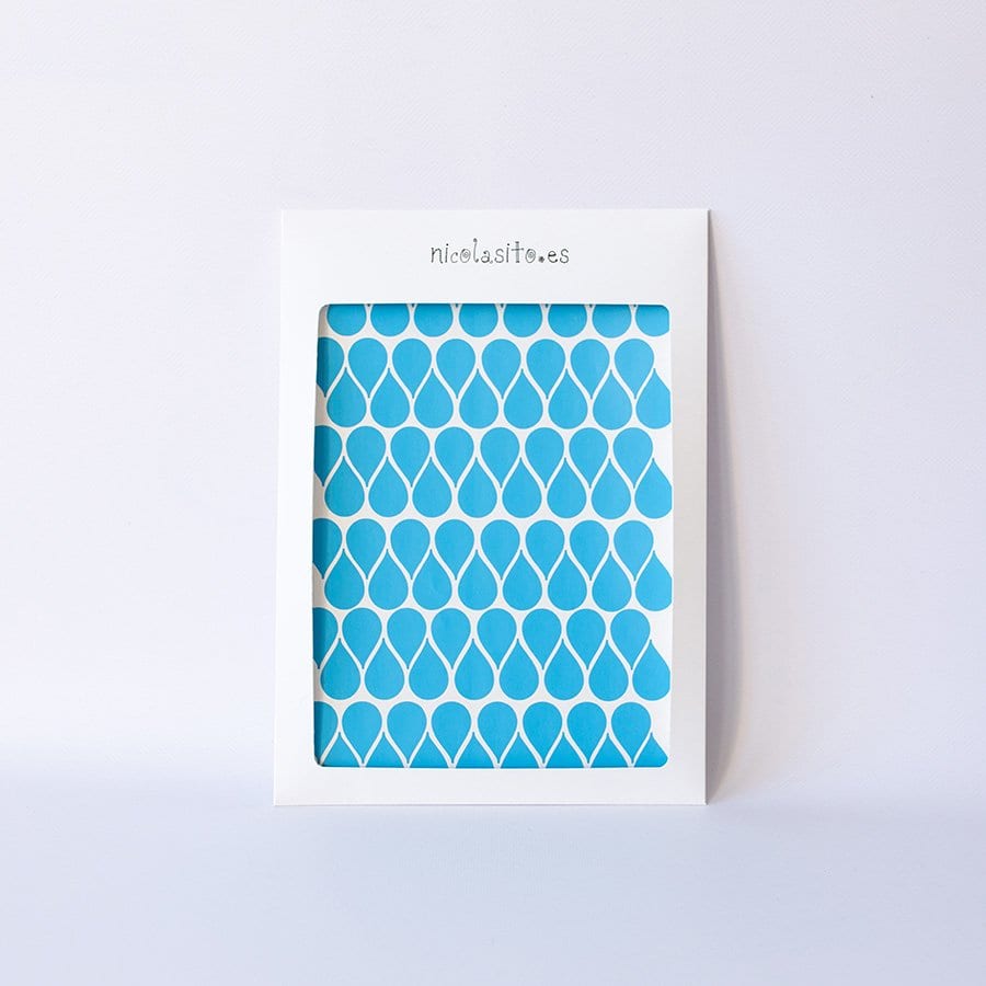 Vinilos decorativos mini gotas azules Nicolasito #color_Azul