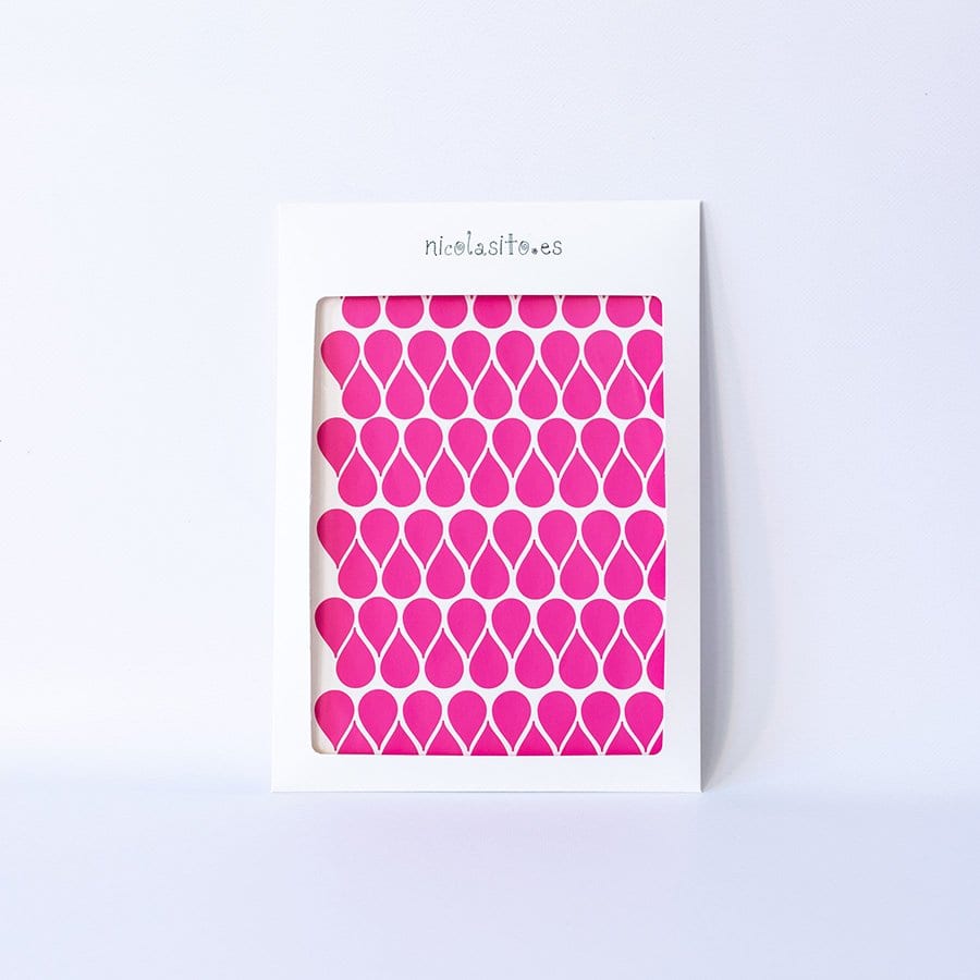 Vinilos decorativos mini gotas fucsia Nicolasito #color_Fucsia