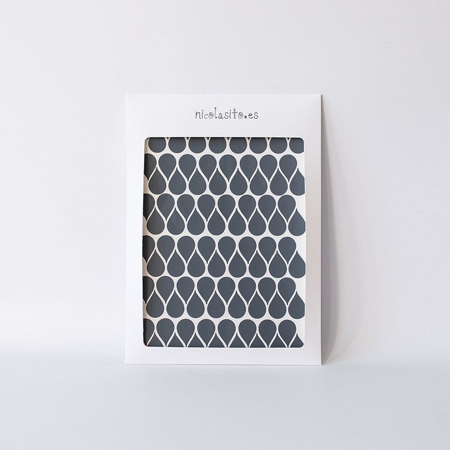 Vinilos decorativos mini gotas gris oscuro Nicolasito #color_Gris oscuro
