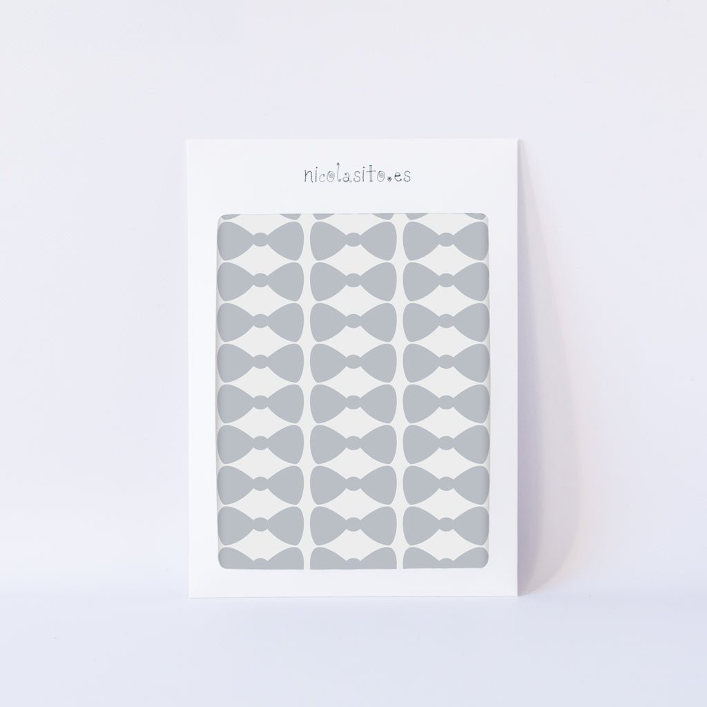 Packaging profesional del vinilo pared mini lazos en cartón rígido - Nicolasito.es #color_Gris Claro