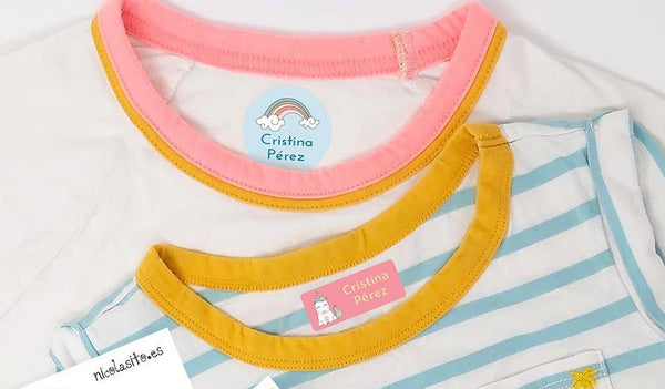 Etiquetas personalizadas marcar ropa Unicornios Nicolasito