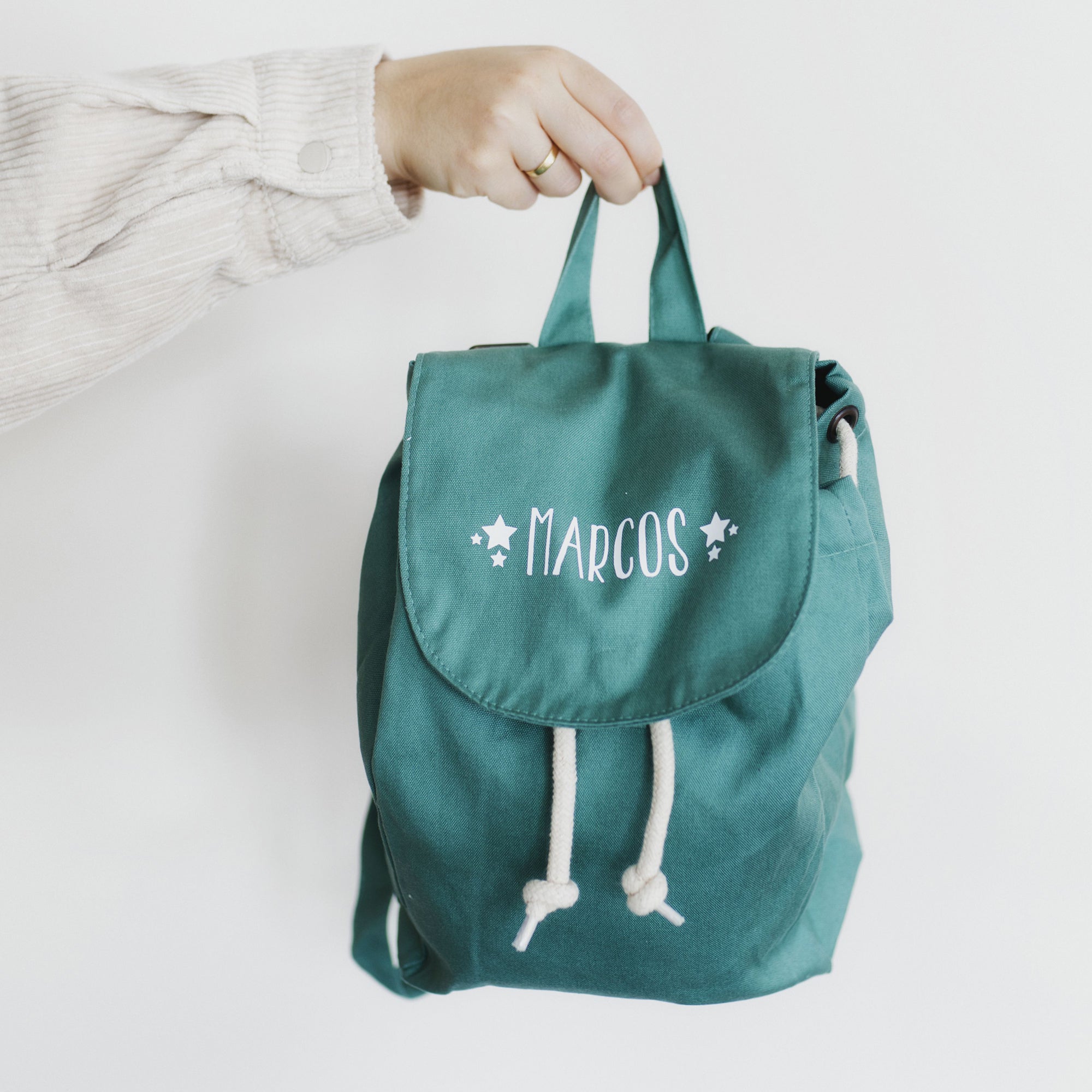 comprar mochila personalizada con nombre #color_Mochila-verde