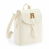 comprar mochilas pesonalizadas con inicial en color beige