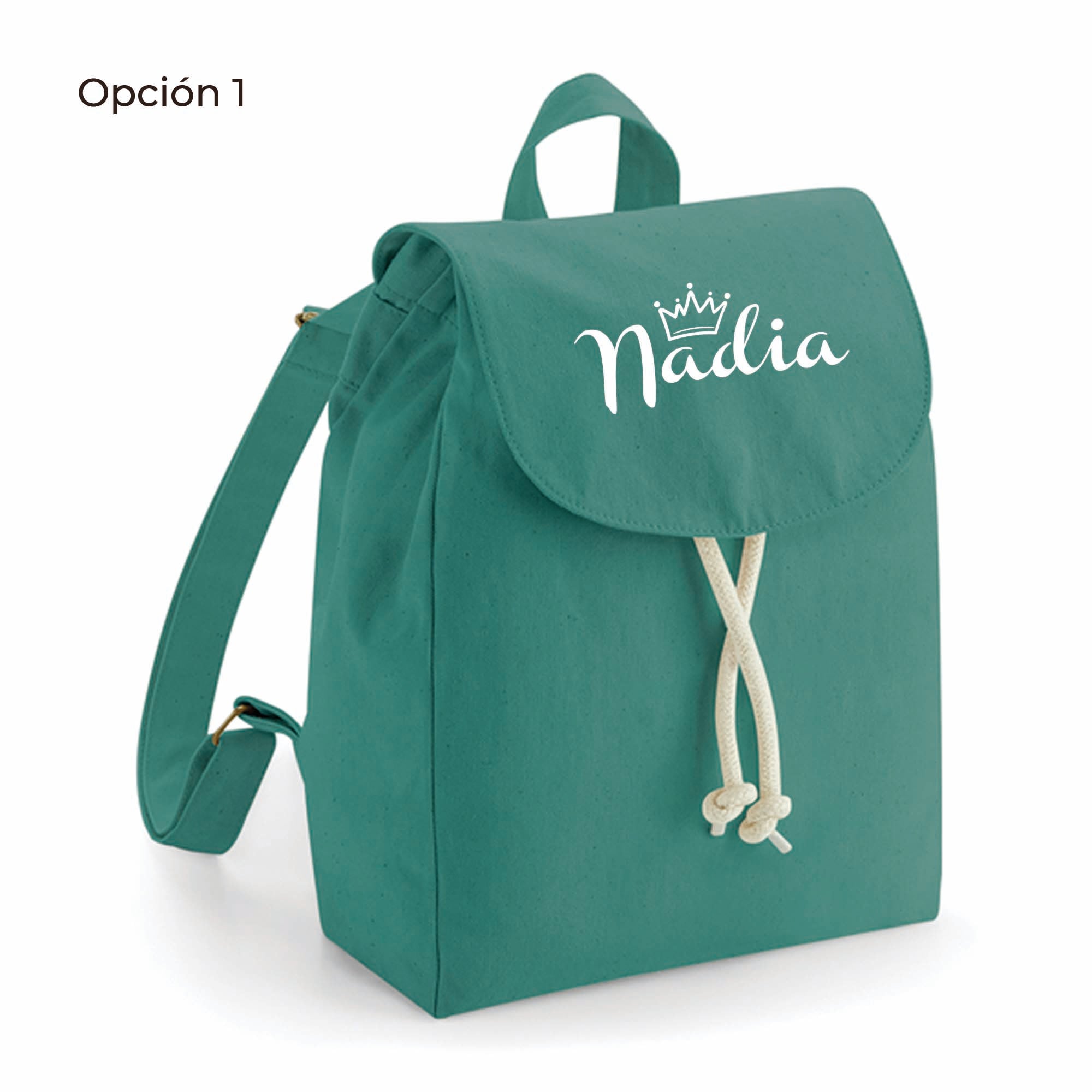 comprar mochila personalizada con nombre #color_Mochila-verde
