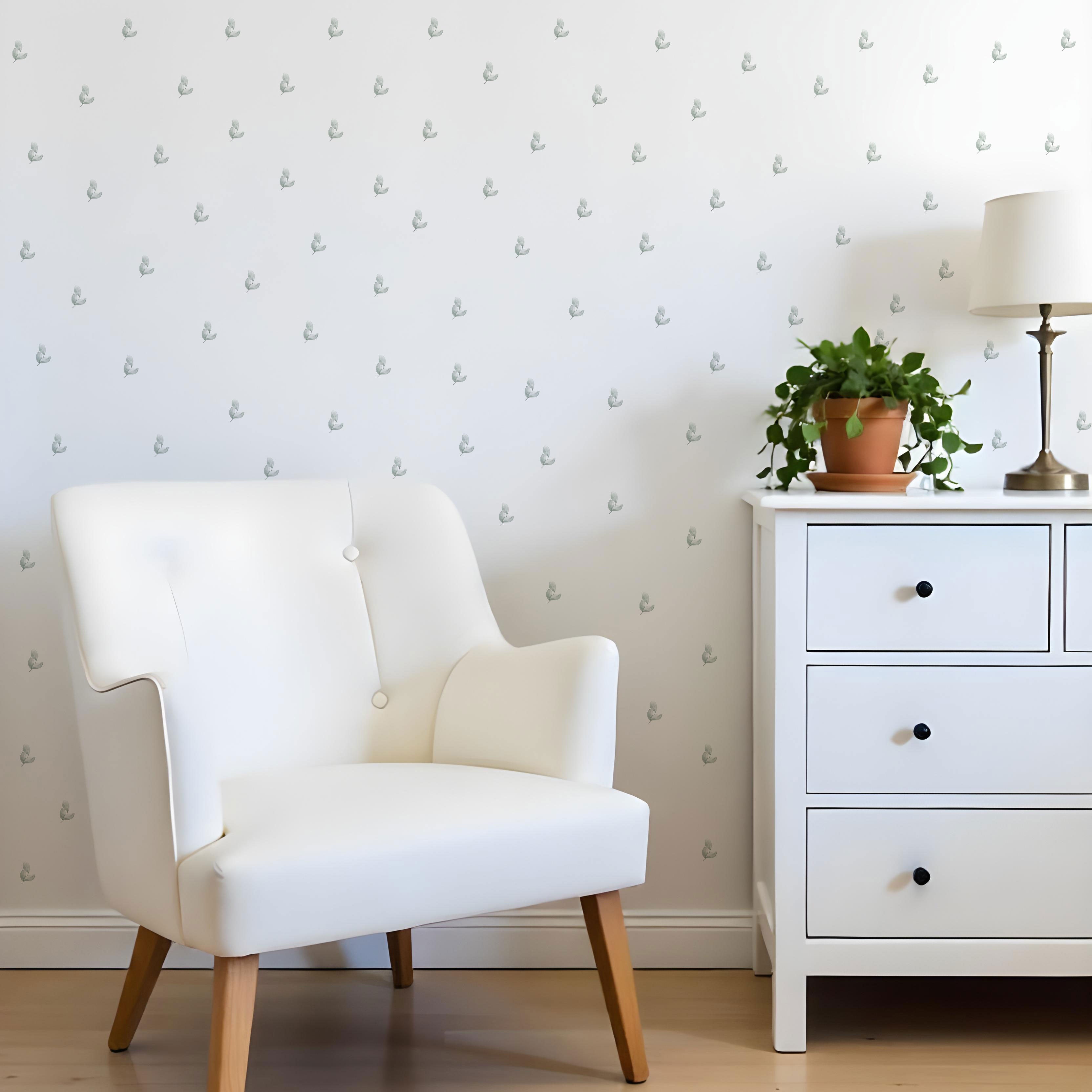 comprar vinilo decorativos para paredes en forma de plantas mini estilo bohemio y color verde #tamaño_Pequeño