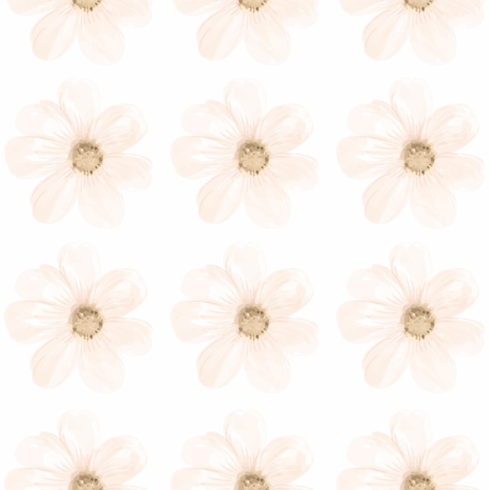 comprar vinilo decorativo para el hogar con diseño flores margarita #color_flores-margarita-beige