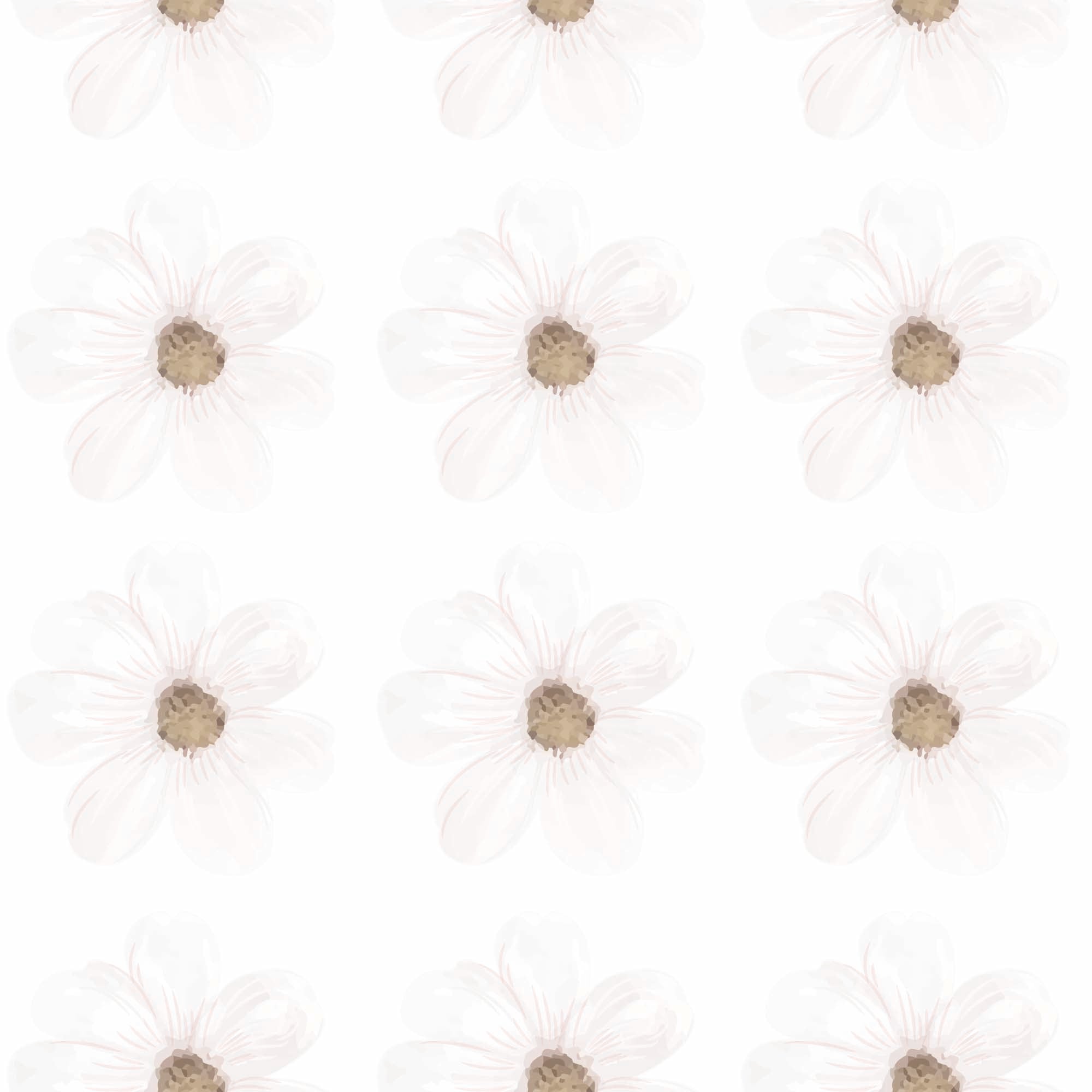 comprar vinilo decorativo para el hogar con diseño flores margarita #color_flores-margarita-blanco
