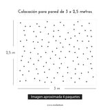 Cómo colocar vinilo de pared mini corazones Nicolasito.es