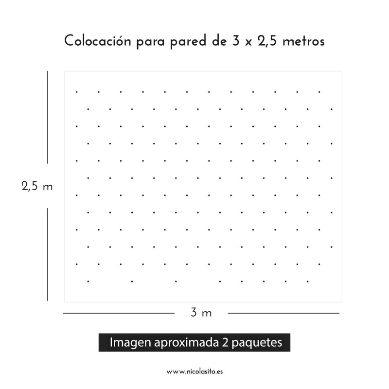 Cómo colocar vinilo decorativo mini dots
