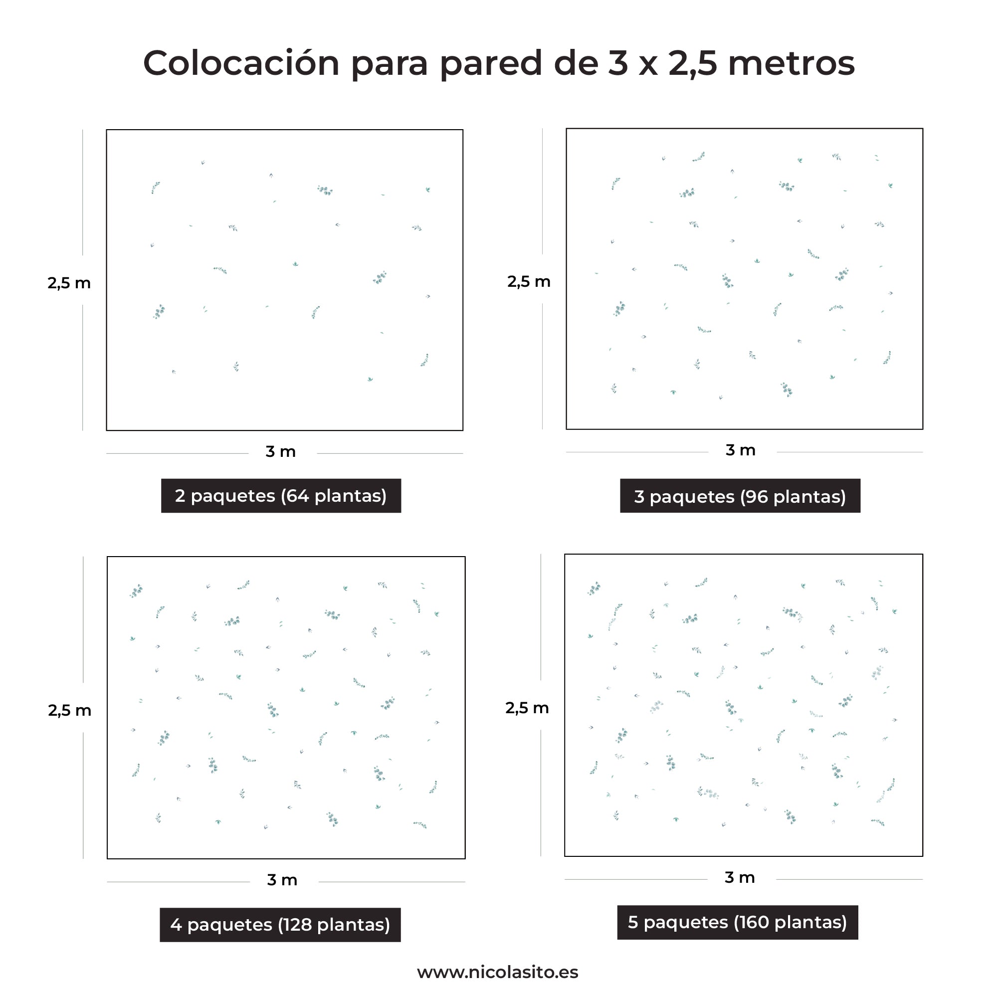 ideas colocación vinilo eucaliptos acuarela cuartos infantiles habitaciones Nicolasito