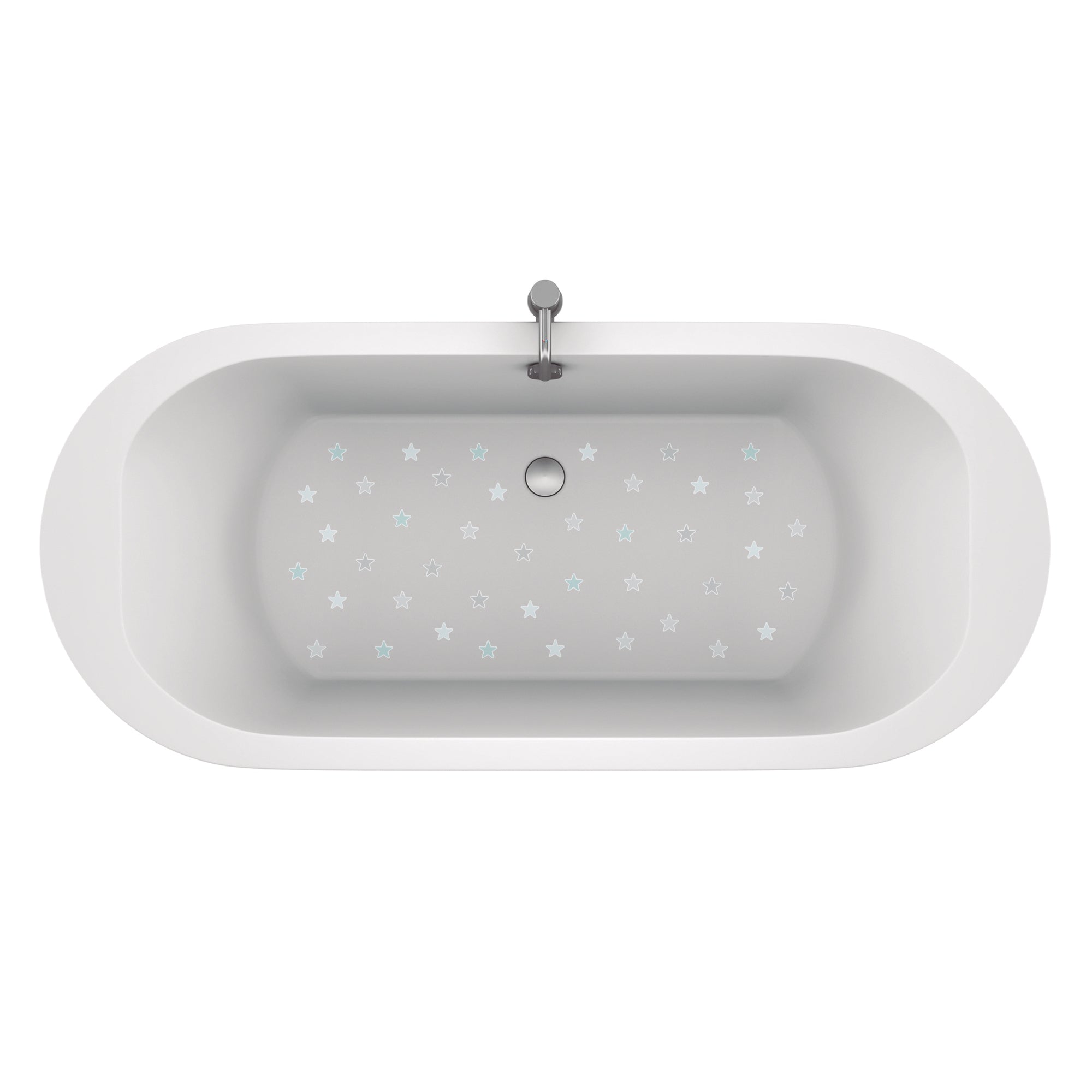 Estrellas antideslizantes decorativas para bañera en colores disponibles: blanco, gris, azul, rosa y otros. Seguridad y estilo en cada baño_ Nicolasito.es #color_Gris Claro
