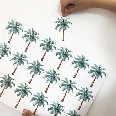 Video instalación paso a paso del vinilo decorativo adhesivo de pared palmeras tropicales. Adhesivo pared removible decoración exótica hogar - Nicolasito.es