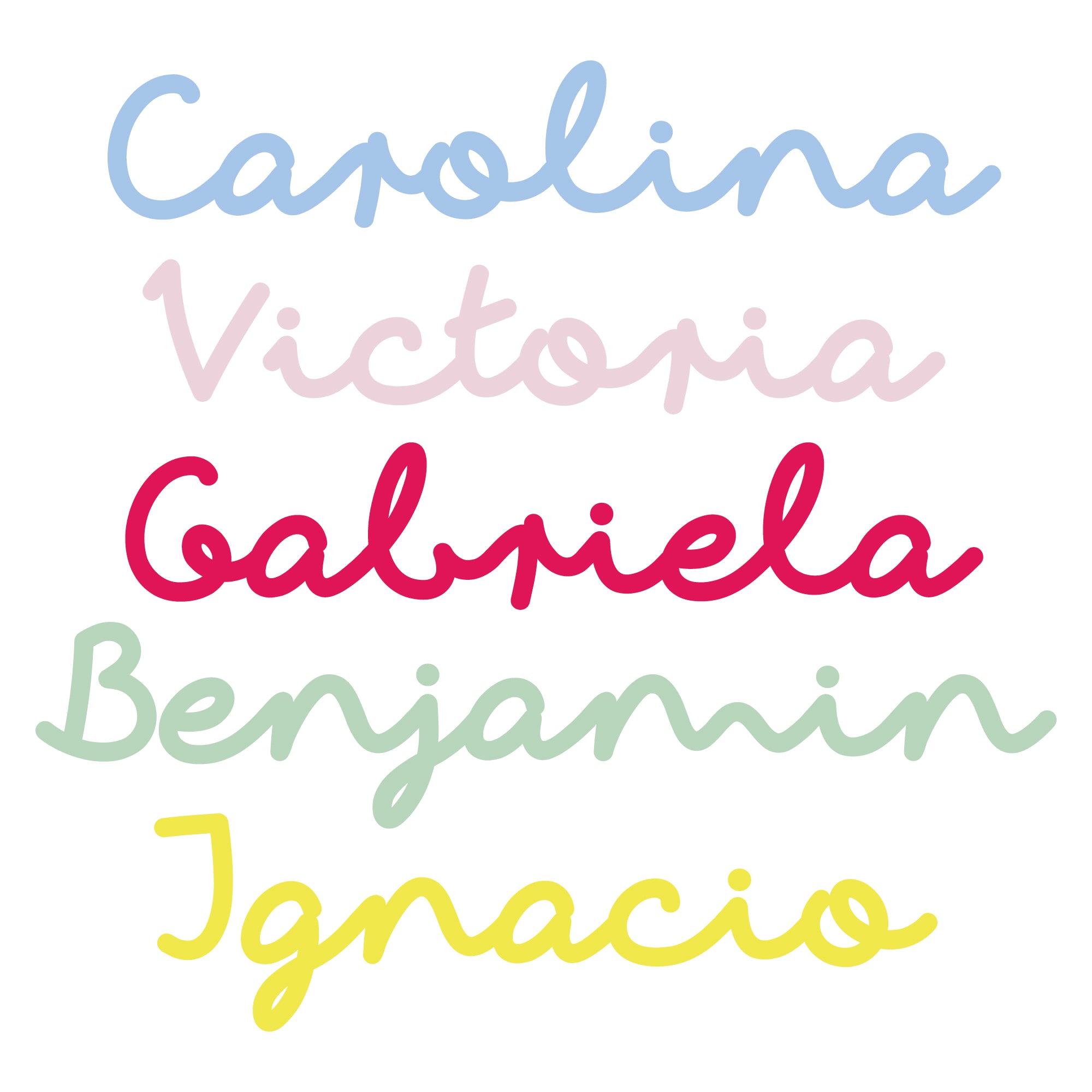 Vinilo de pared con nombre personalizado disponible en múltiples colores - Nicolasito.es #cantidad_De 8 a 10 letras