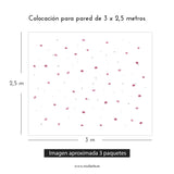 Colocación para pared del Vinilo decorativo flores peoní­as nicolasito