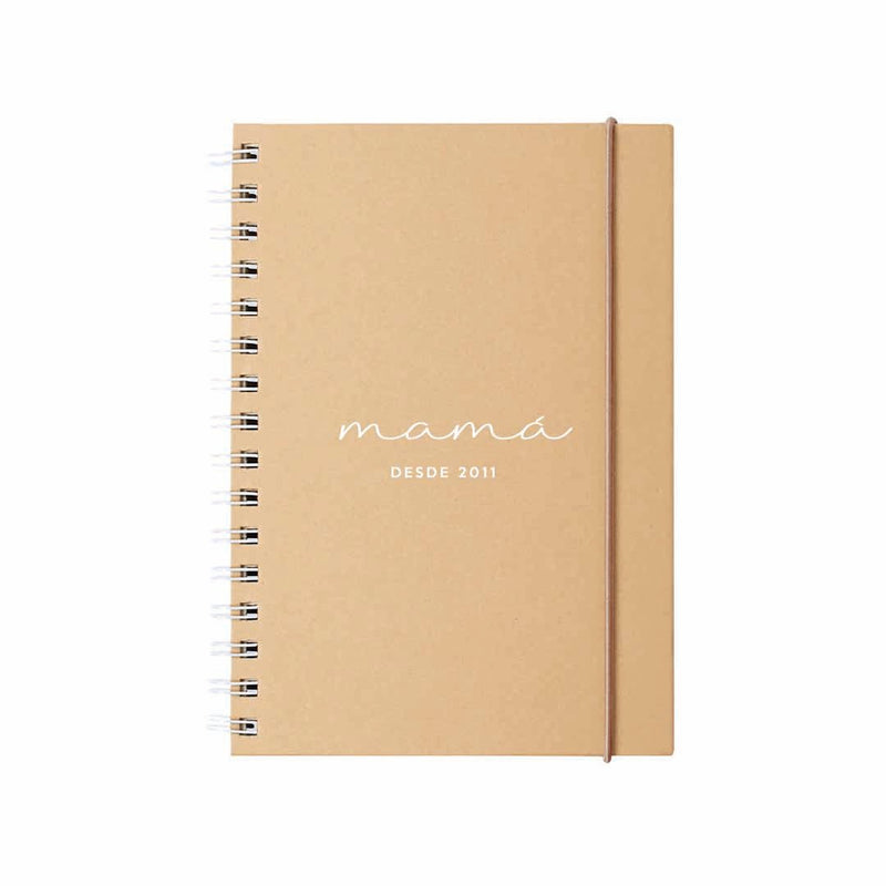 Cuaderno personalizado para regalar a mamá el día de la madre