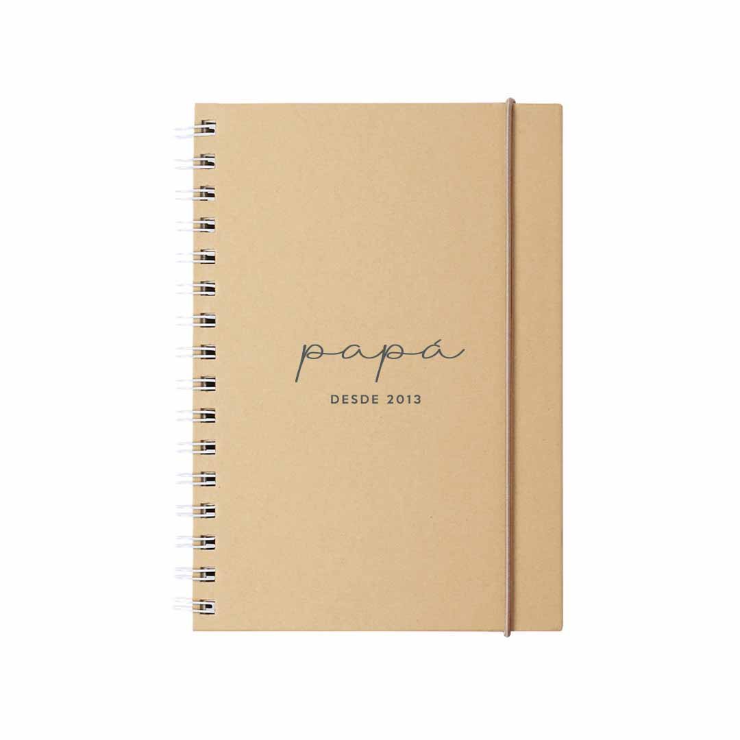 Cuadernos personalizados para regalar el día del padre #color_Gris Oscuro