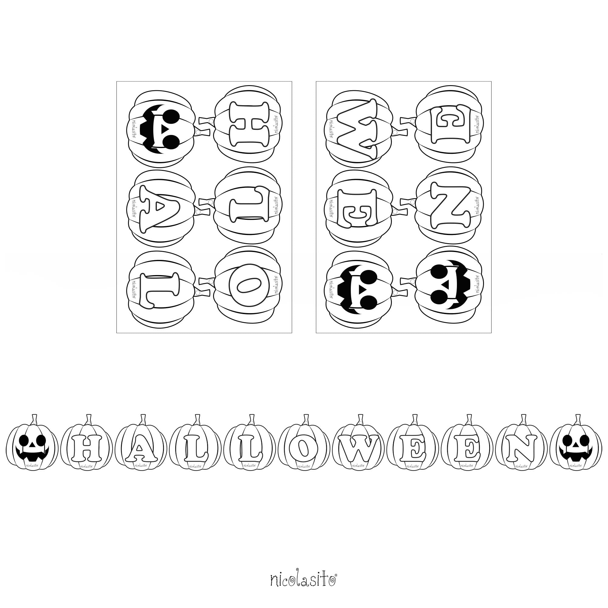 Decoración Halloween Calabazas Descargable GRATIS