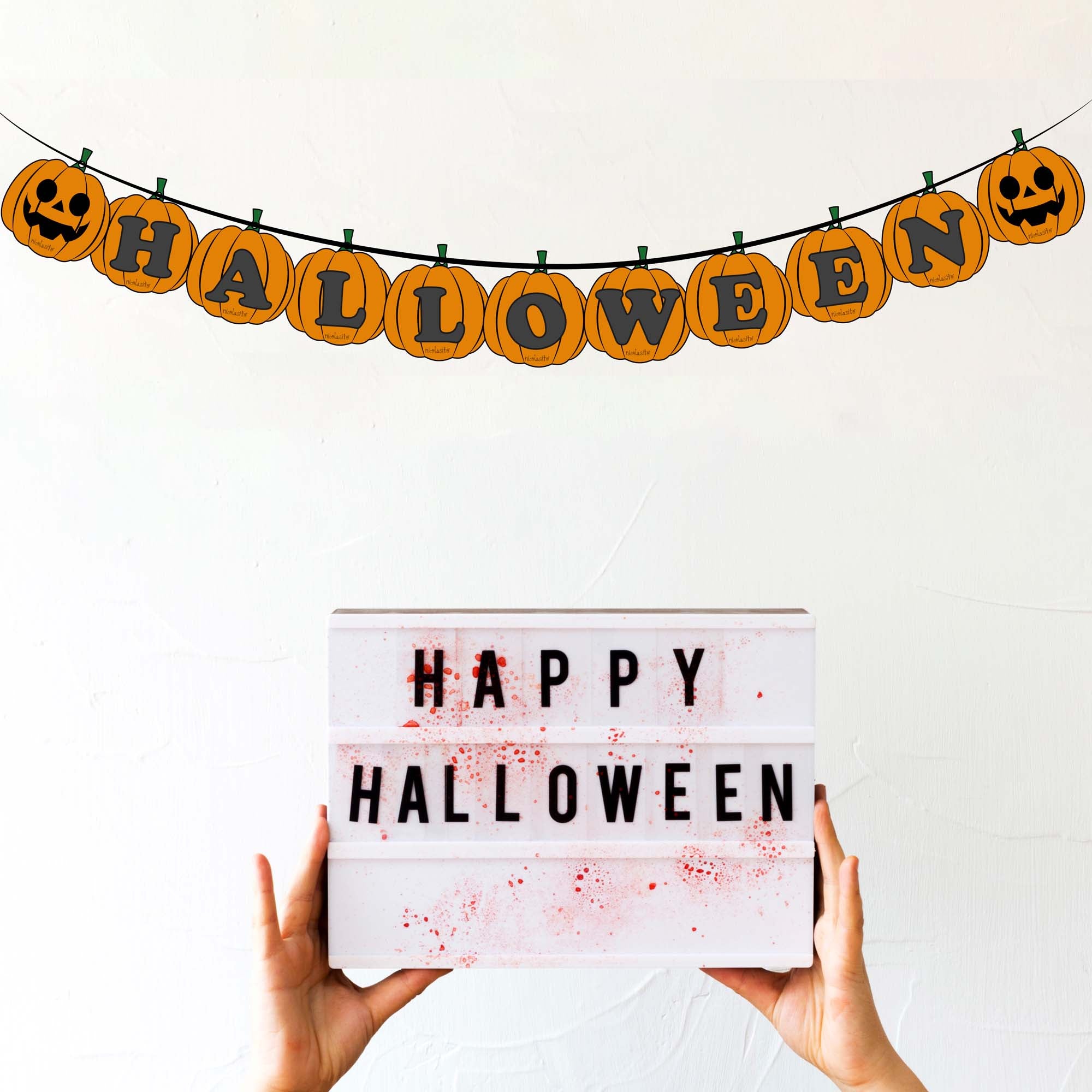 Decoración Halloween Calabazas Descargable GRATIS