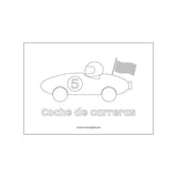 Dibujos de coches para niños para colorear Nicolasito