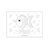 Dibujos de peces para niños para colorear Nicolasito