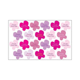 Etiquetas personalizadas marcar ropa Mariposas rosas Nicolasito