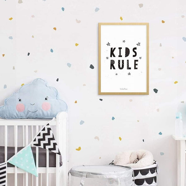 Lamina infantil Kids Rule negro Nicolasito