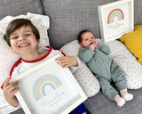 Lámina personalizada infantil Arco Iris regalo bebe