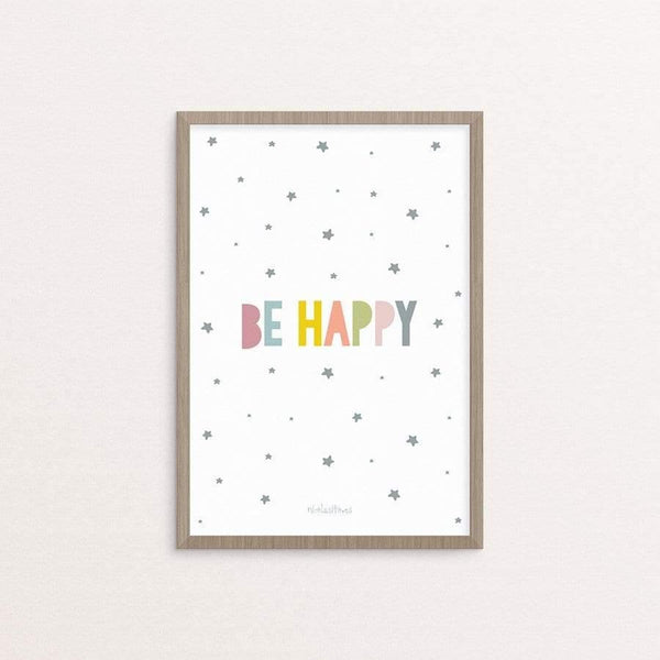 Lámina Be Happy - Nicolasito.es