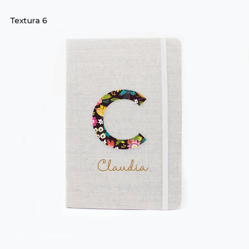 Comprar libreta de tela personalizada para regalar a mamá el día de la madre con estampado de flores